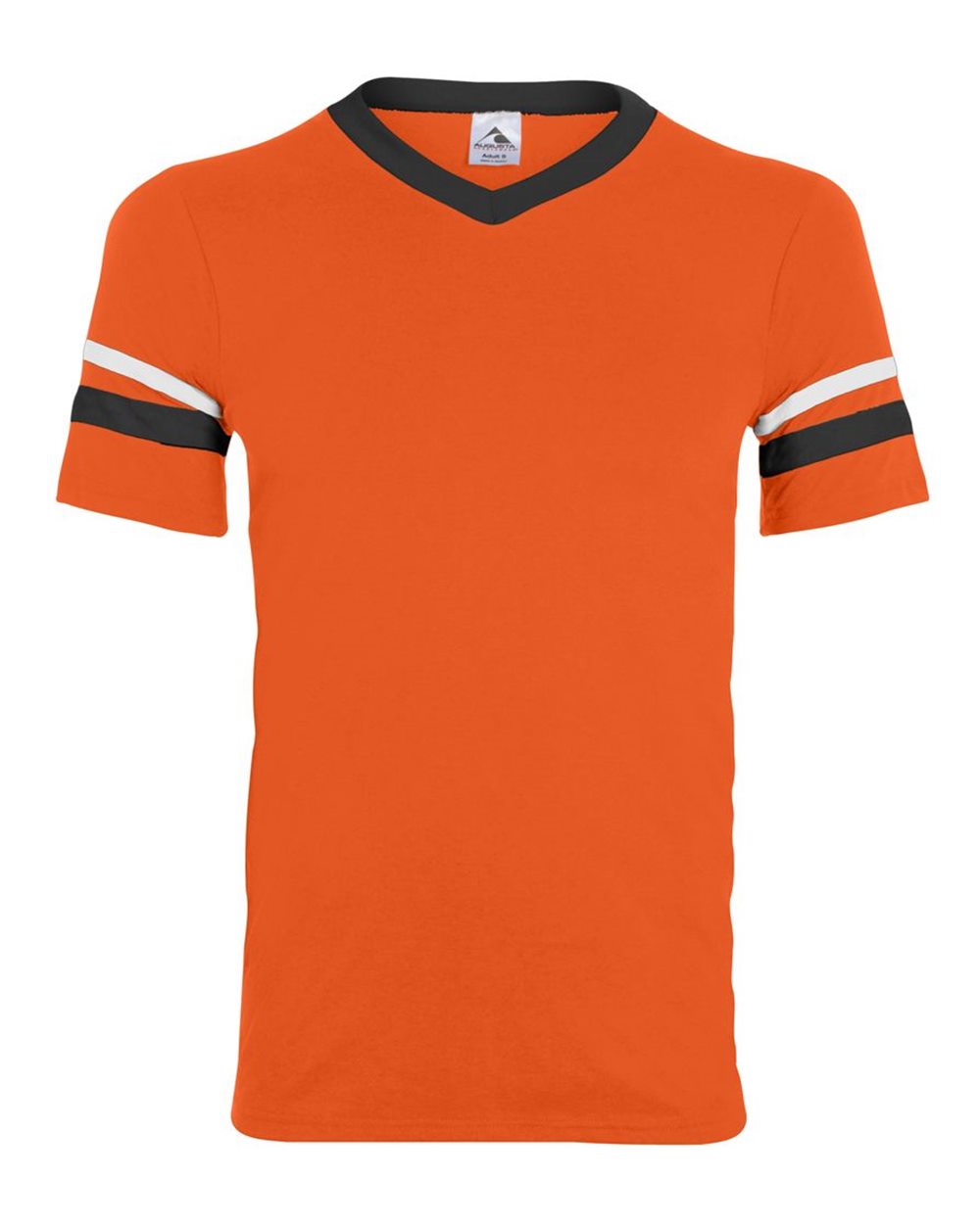V-Neck Jersey with Striped Sleeves - 360 48