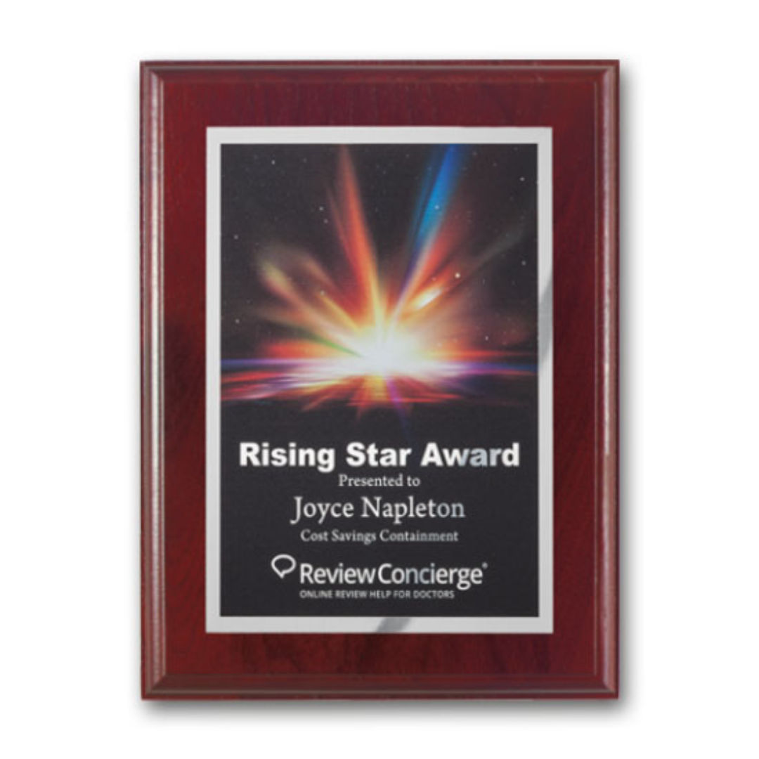 SpectraPrint™ Plaque - Mahogany Silver 2