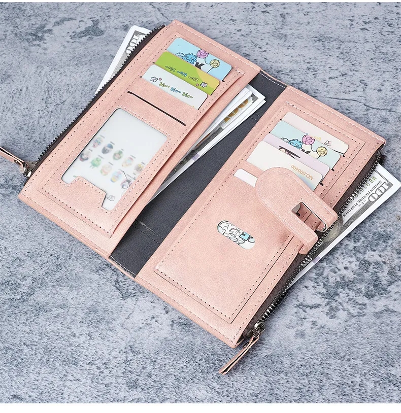 Coin Purse Wallet PU Leather Fashion Phone Bag Card Holder 11