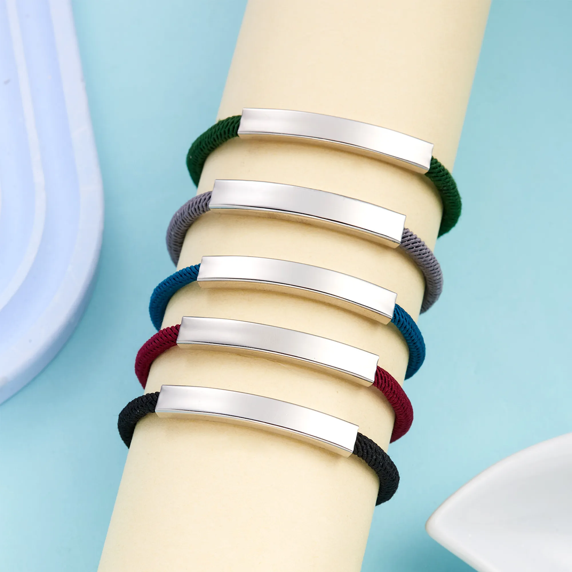 MOQ50 Adjustable Woven Bracelet 3