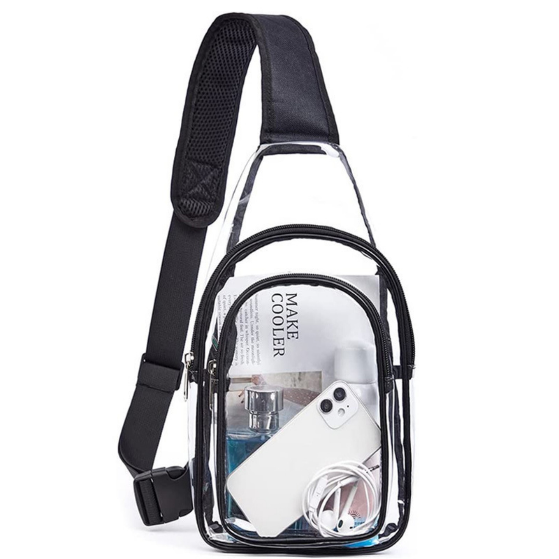 Stadium Approved PVC Sling Bag Crossbody Backpack 2