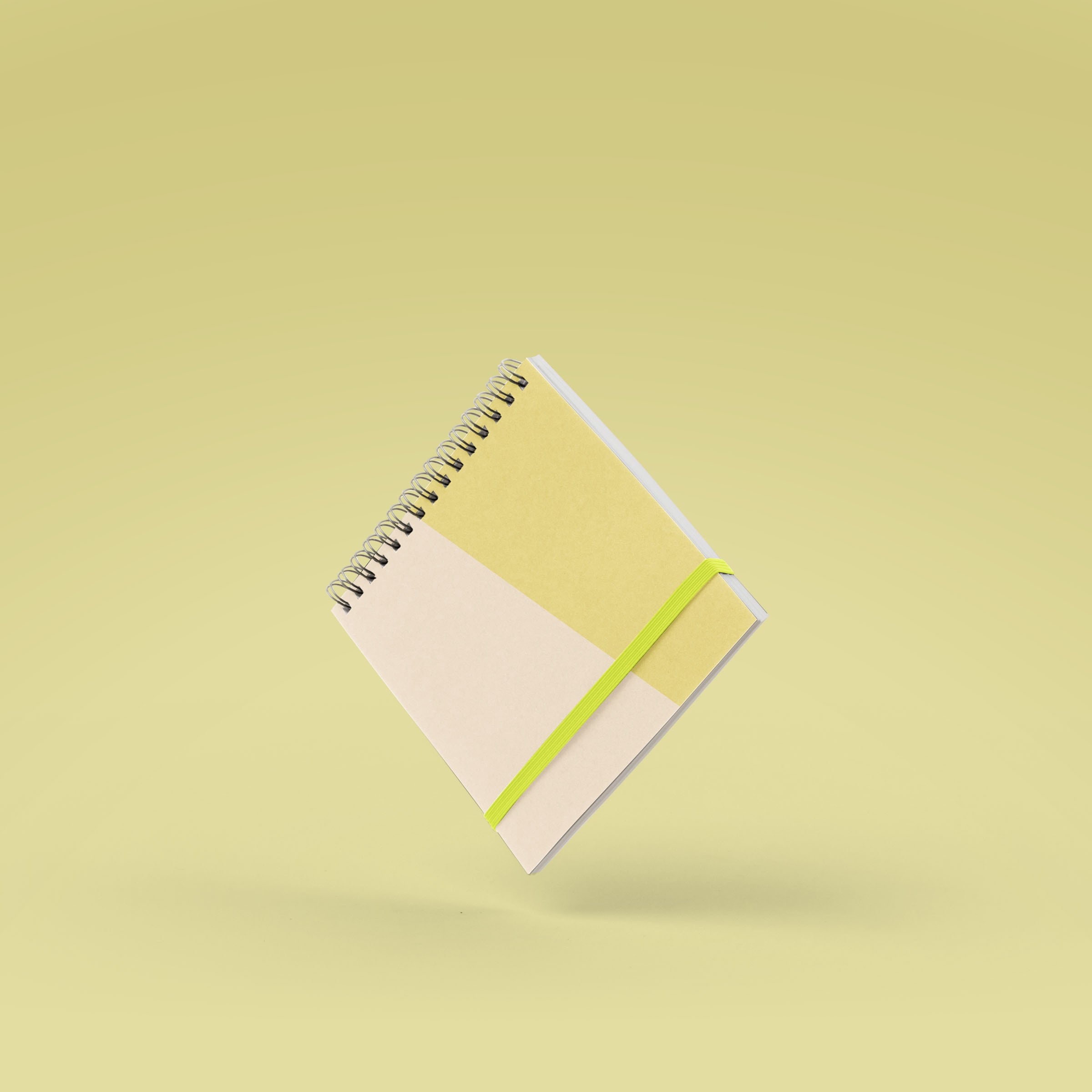 SQUARE NOTEBOOK - SMALL - COIL - SOLID COVER