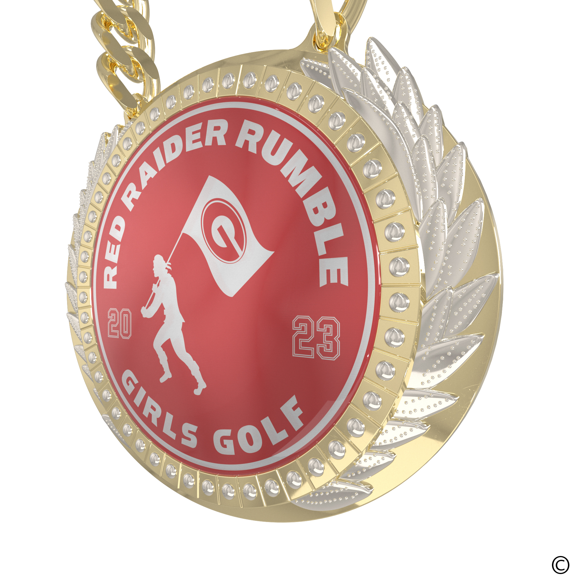 Express Vibraprint® Presidential Champ Chain w/ Chain 22