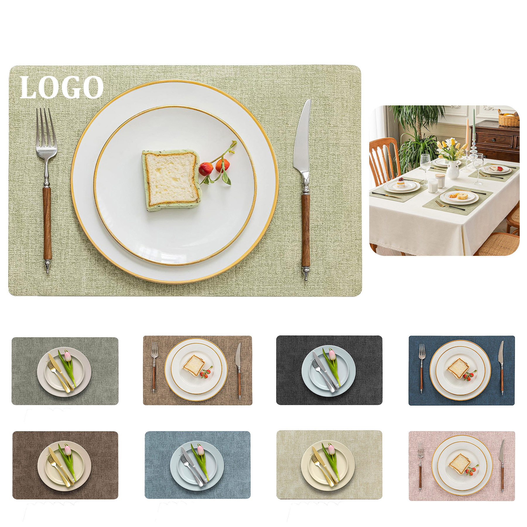 PU Leather Placemats 2