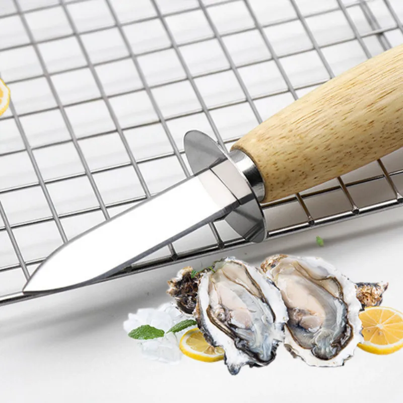 Wooden Handle Oyster Shucking Knife 13