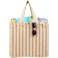 FEED Cotton and Jute Striped Tote 9
