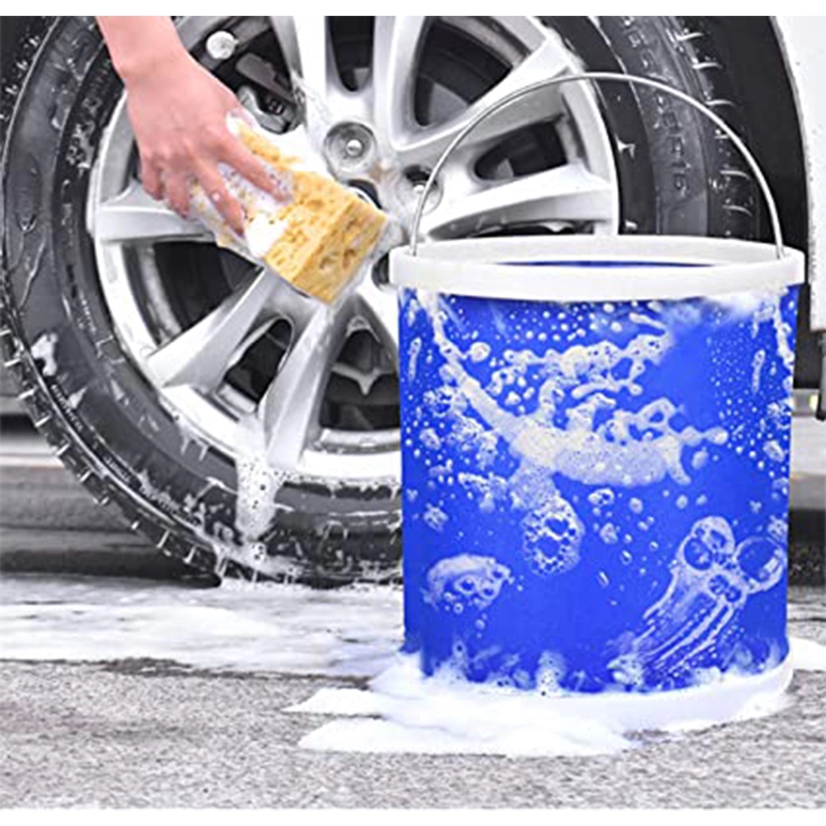 Portable Folding Bucket Wash Basin 5