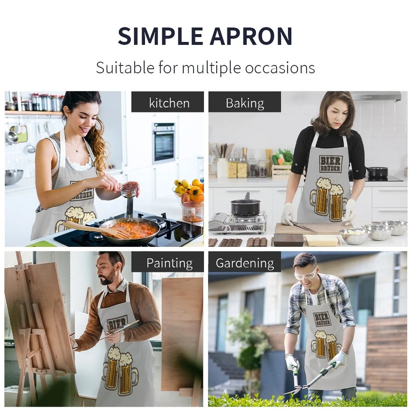 Custom Printed Chef Aprons with Logo - Free Samples for Restaurants & Cafes 3