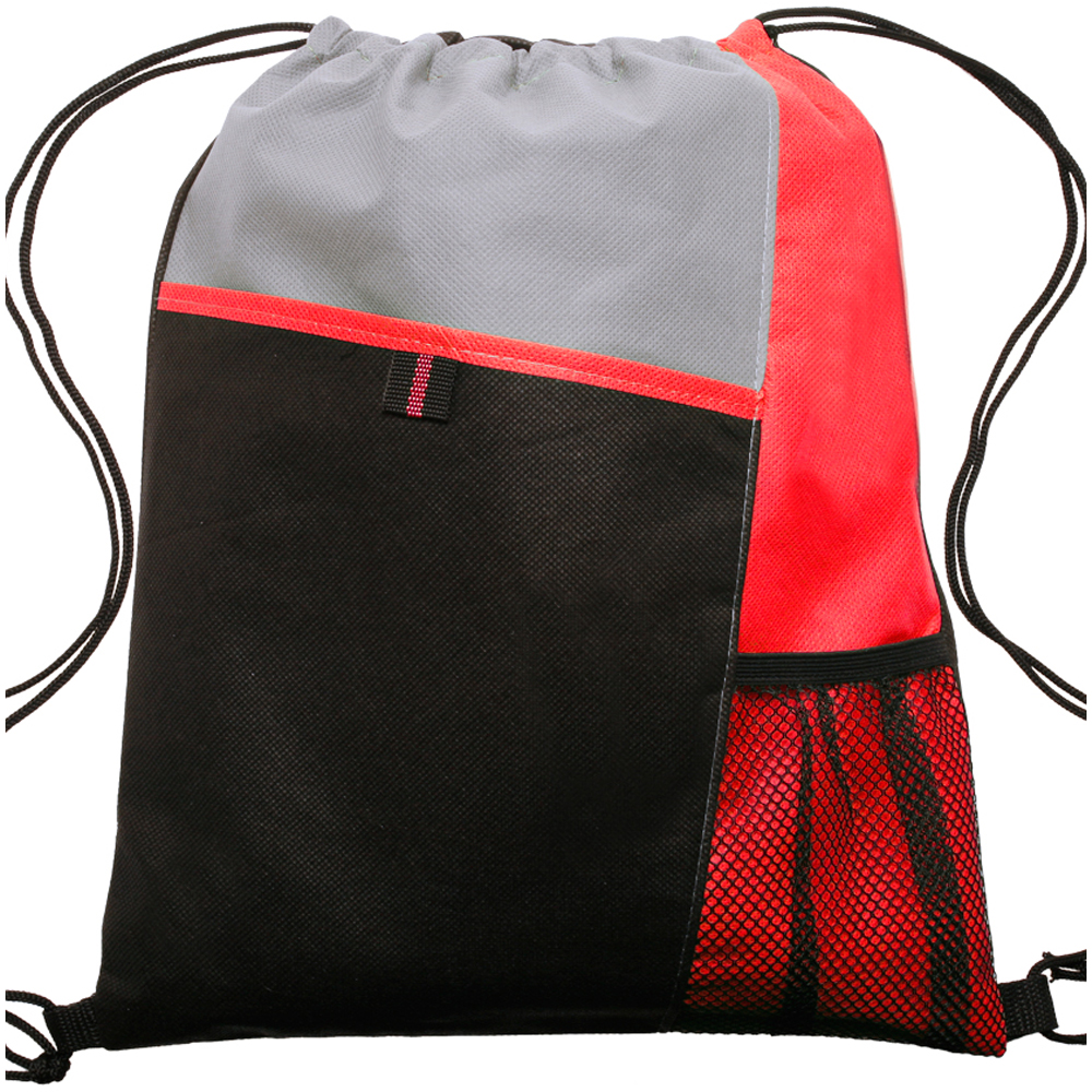 Mesh Pocket Drawstring Backpacks 6