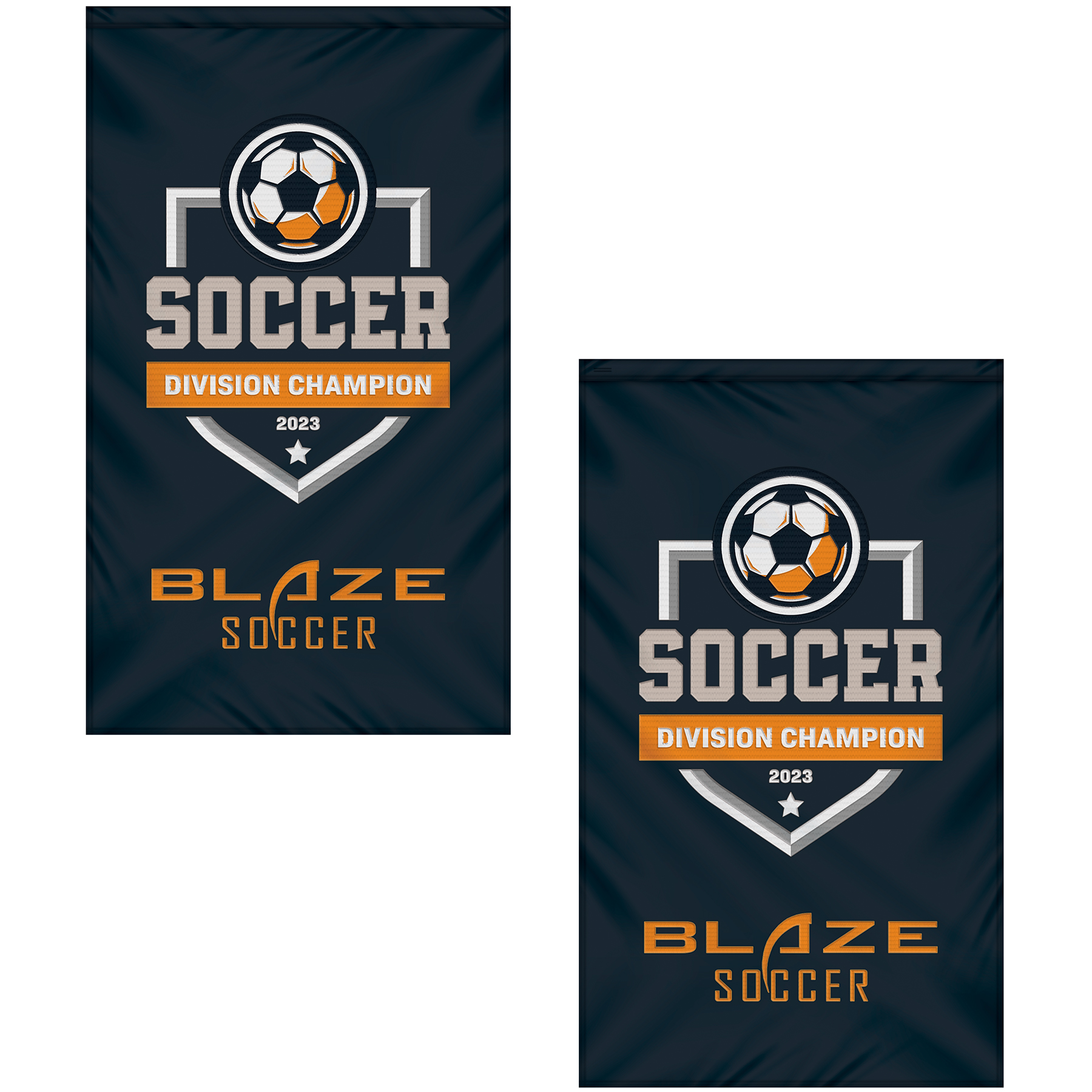 3' x 5' Double Sided Embroidered Banner with Pole Sleeve 11