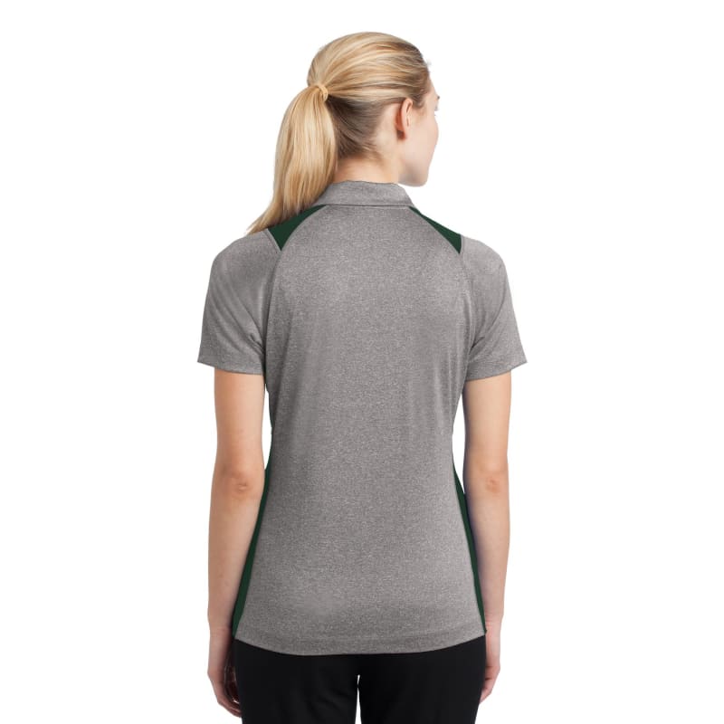 Sport-Tek Women's Heather Colorblock Contender Polo. 47