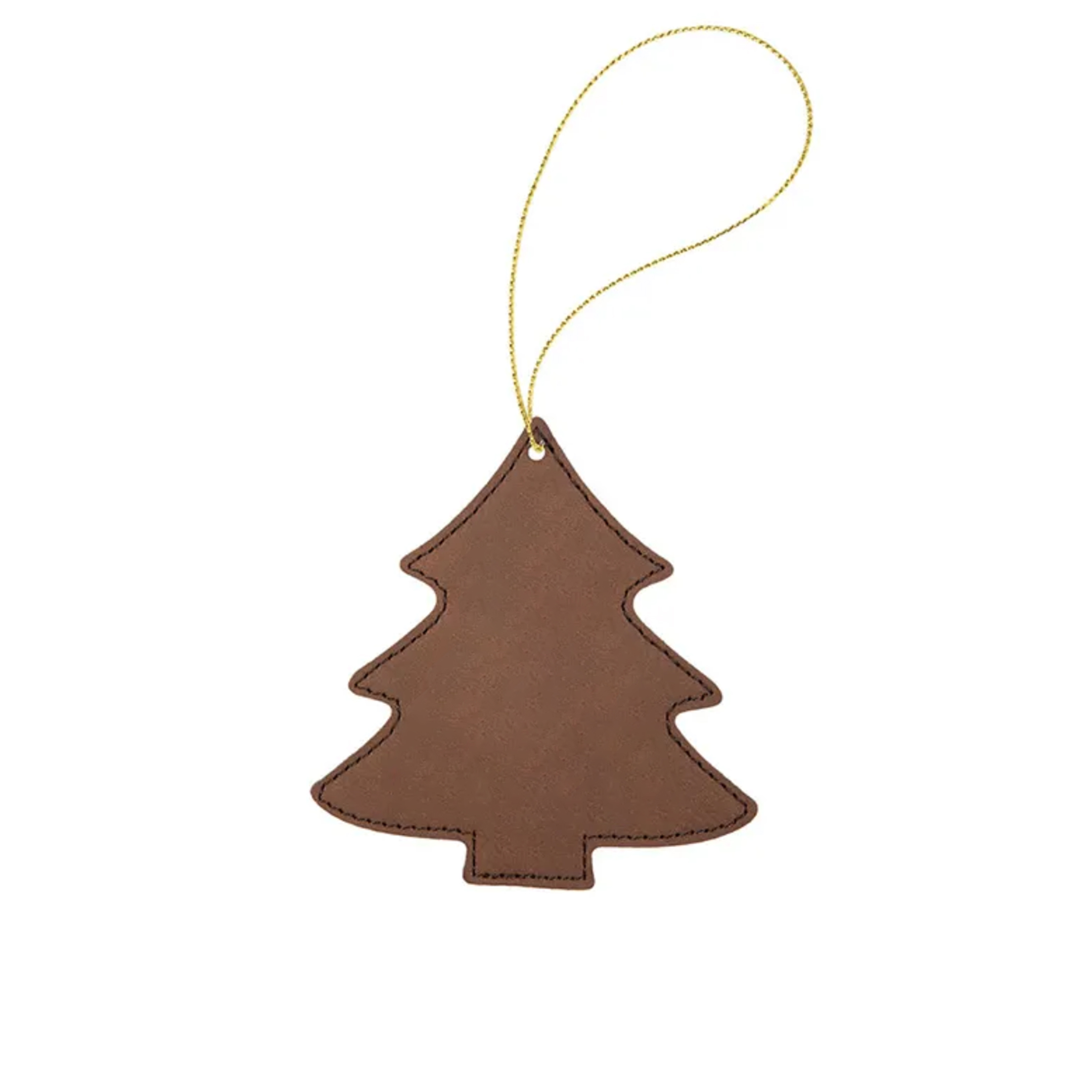 Leather Christmas Tree Shaped Hanging Ornament 3