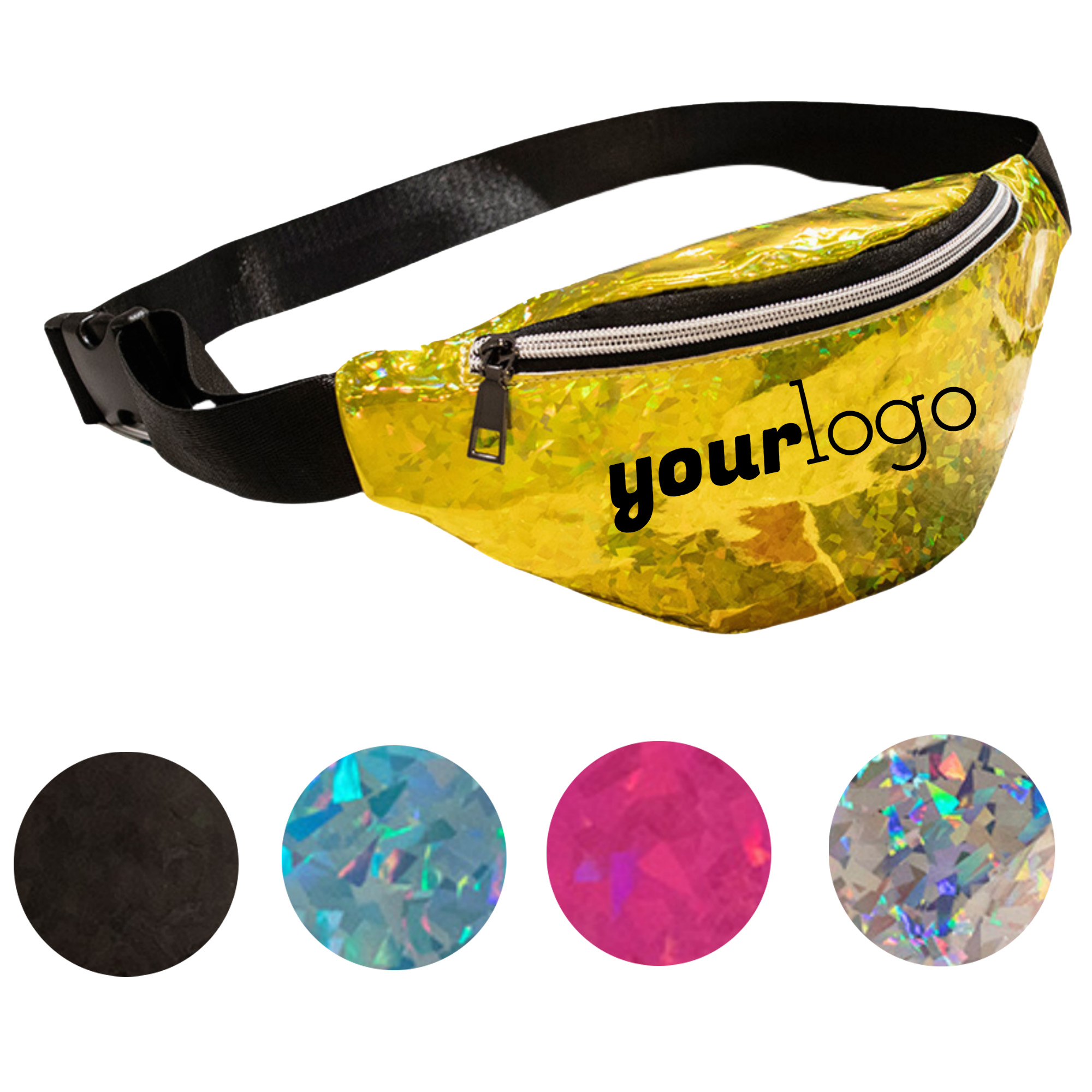 Compact Waterproof Holographic Fanny Pack for Women 7