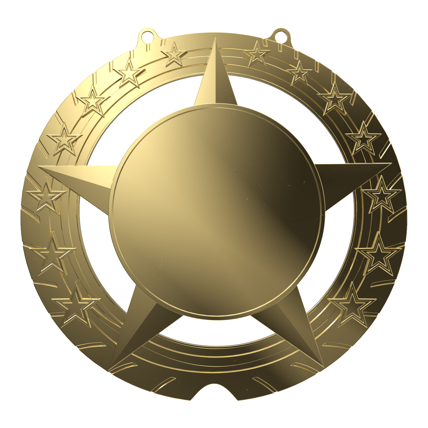 Express Vibraprint® Super Star Champ Chain Medal w/ Plastic Chain 12