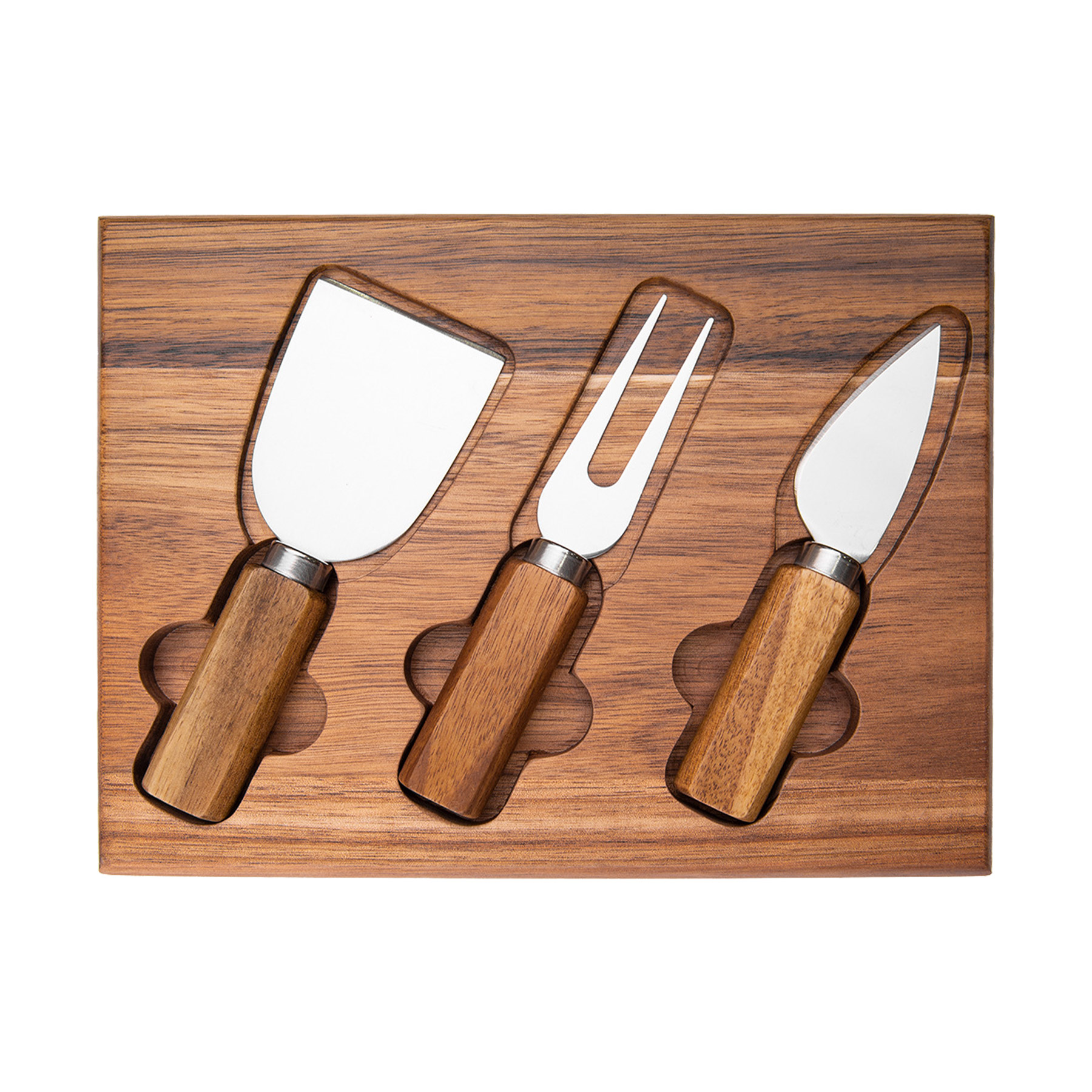 3-Piece Cheese Cutting Board With Knife And Fork 15