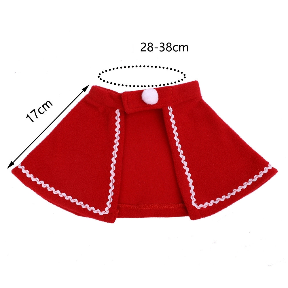 Adjustable Pet Dog Cloak Christmas Santa Hat 7