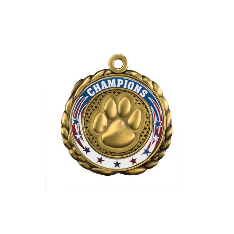 Paw Antique Gold QCM Medallion (2-1/2") 9