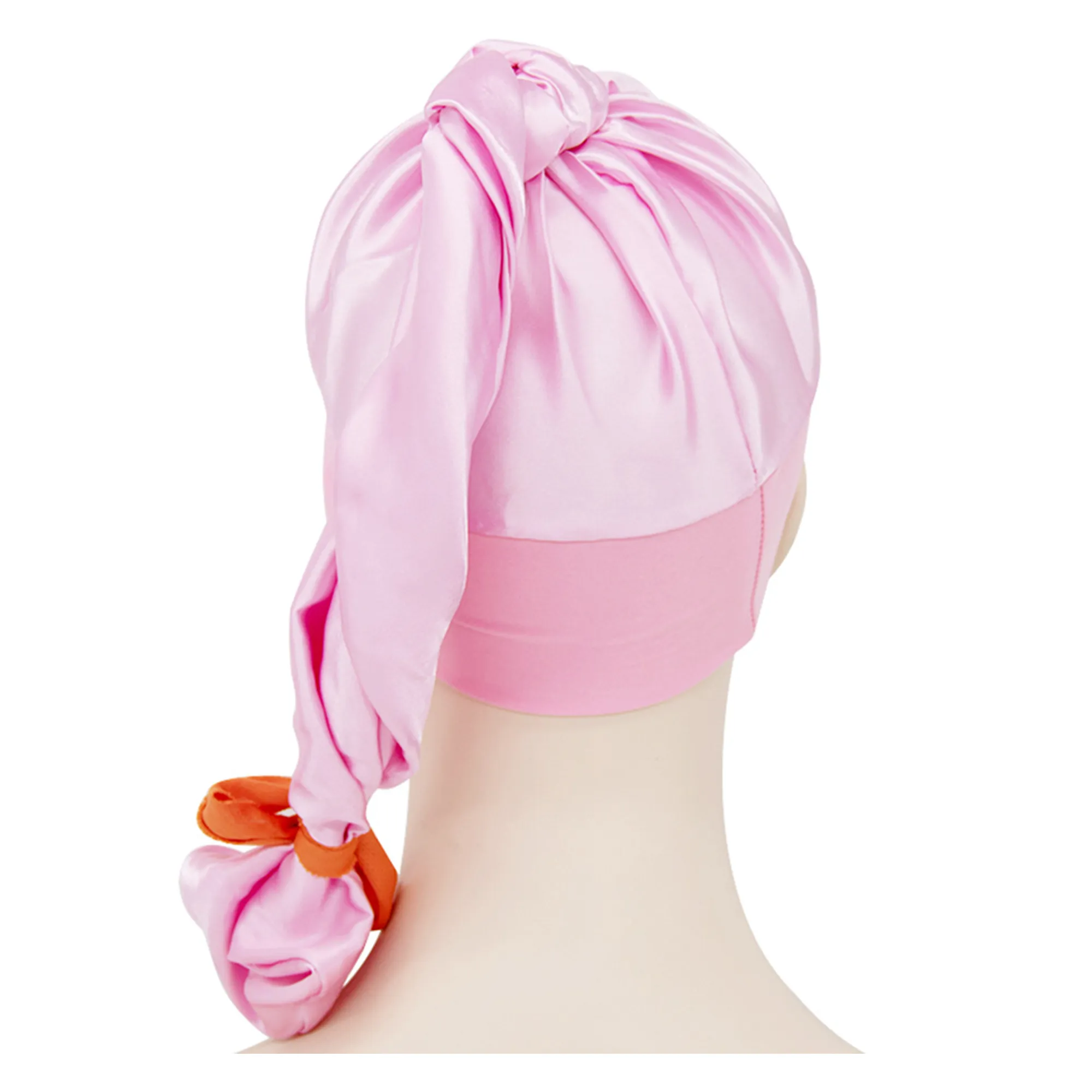 Long Silk-Satin Night Cap Bonnet for Women 2
