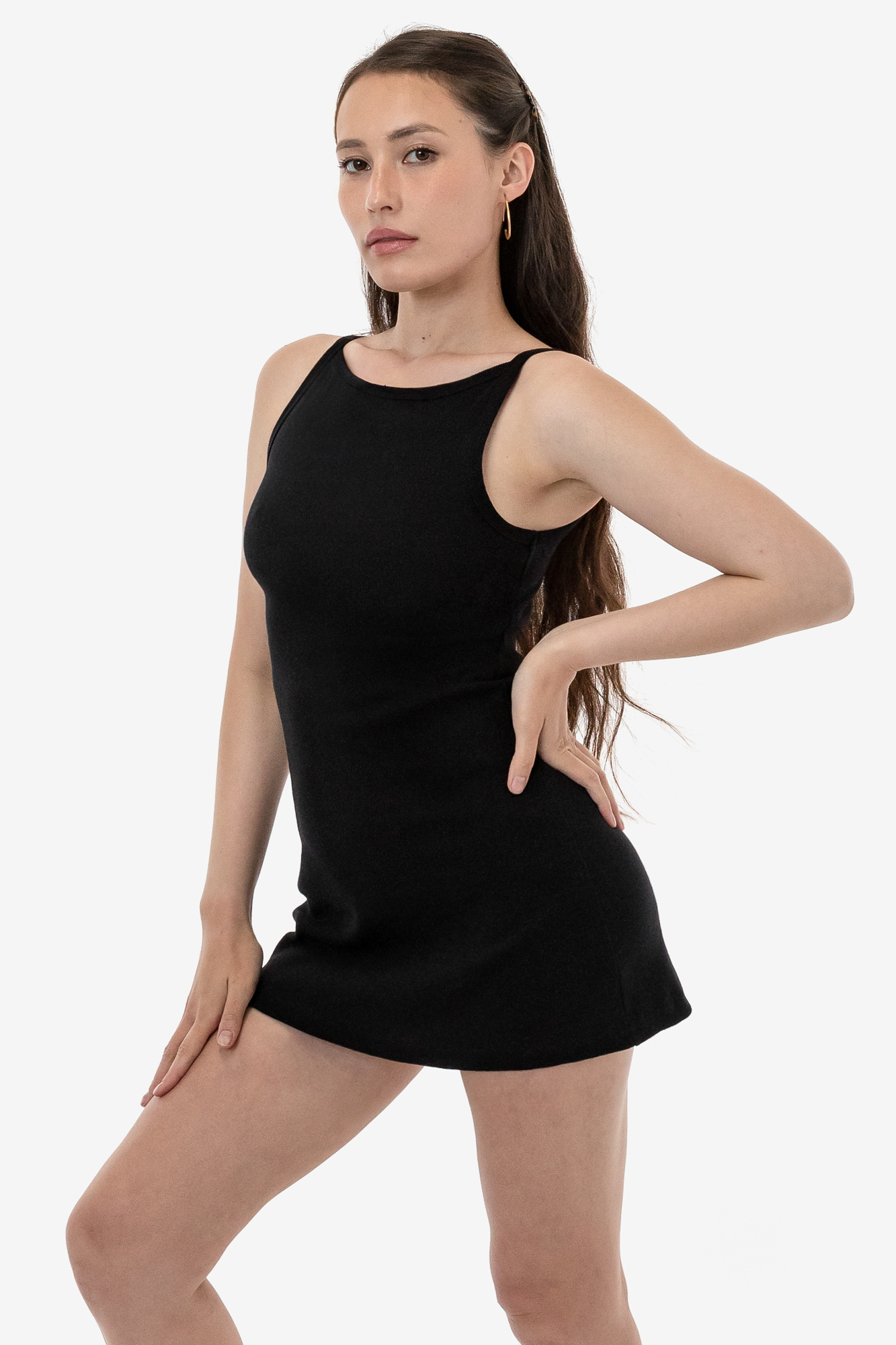 14/1 RIB SPAGHETTI BOATNECK DRESS 4