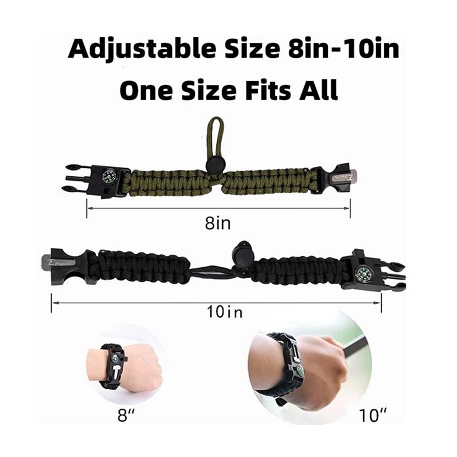 Multifunctional Paracord Survival Bracelet 3