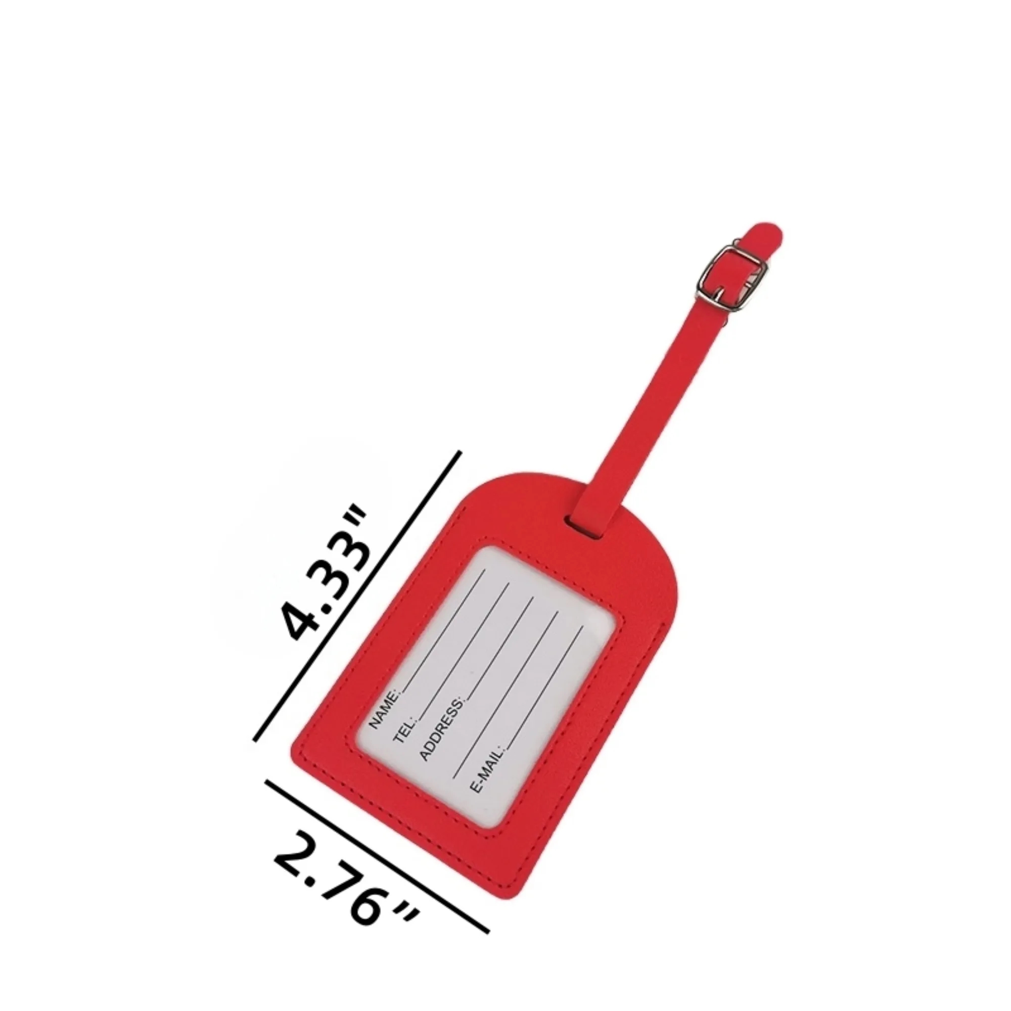 Soft Leather Waterproof Luggage Tag Durable Travel 6
