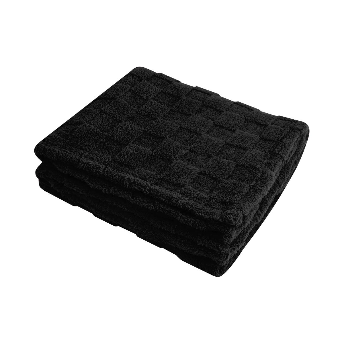 rPET Checkered Sherpa Blanket 15