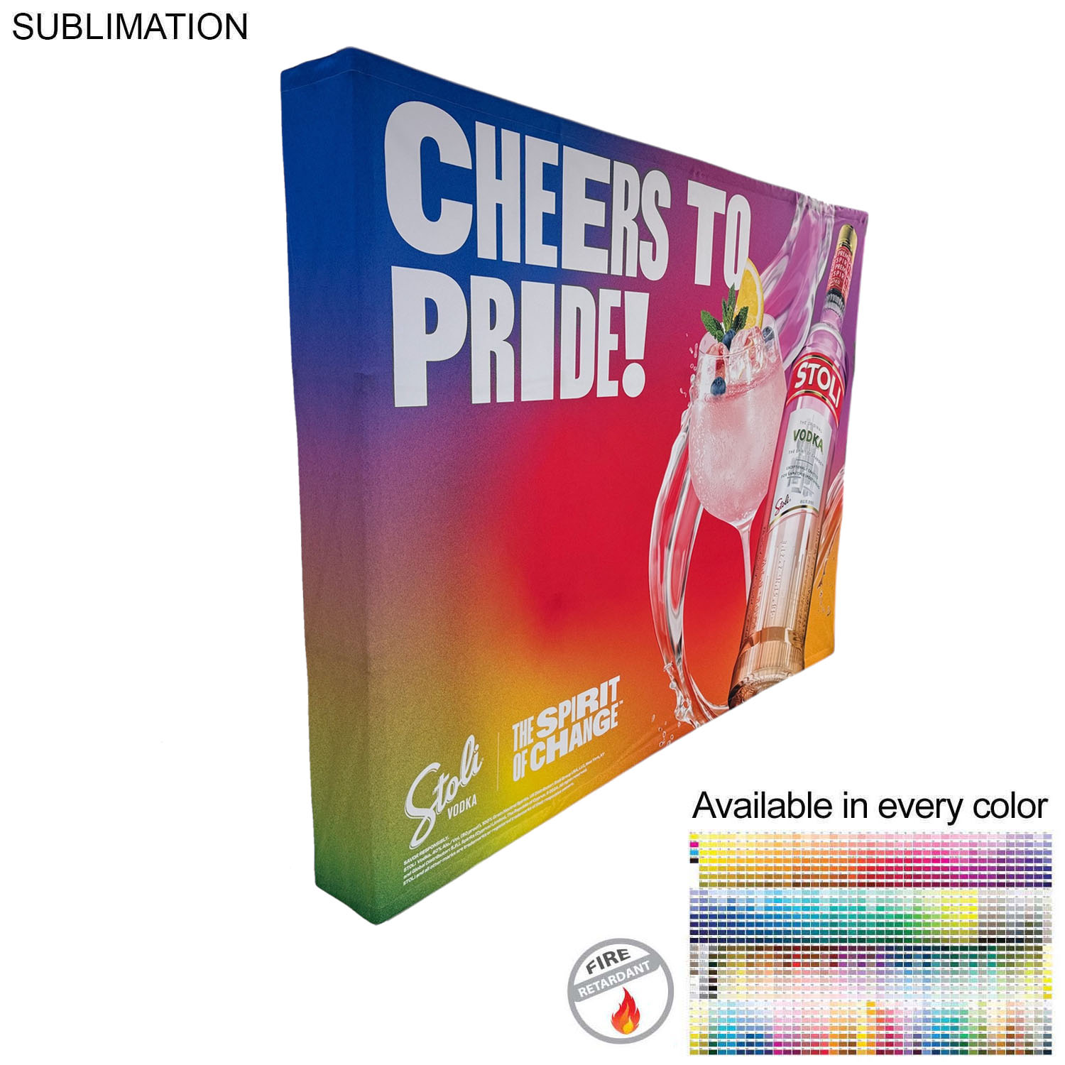 10' Straight Wall Tension Fabric Pop-up Display Kit with Wrap End Caps, NO SETUP CHARGE 7