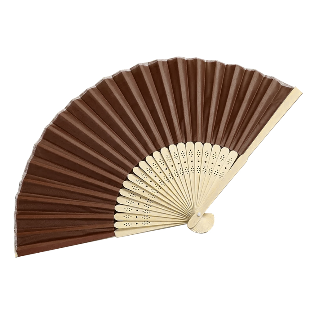 Bamboo Cloth Face Hand Fan 6