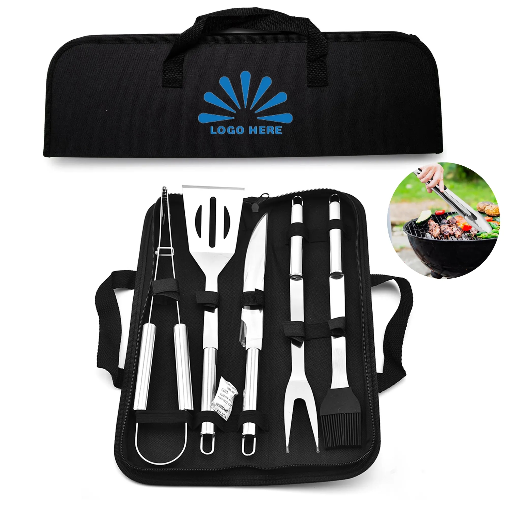 Stainless Steel Outdoor Grill 5-Piece Set 2