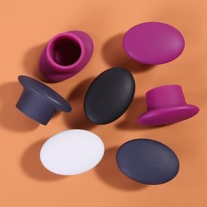 Elegant Oval Panel Silicone Bottle Cap Wine Stopper Cork 25