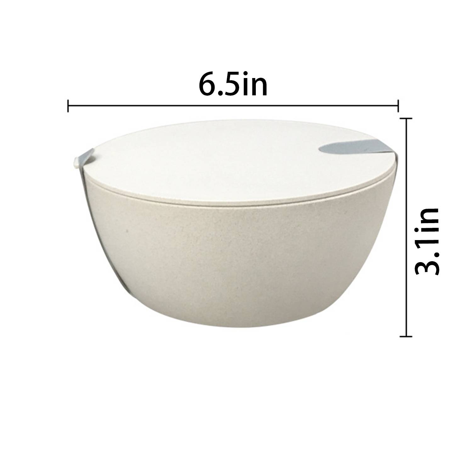 Straw Salad Bowl with Lid Customized Biodegradable 2