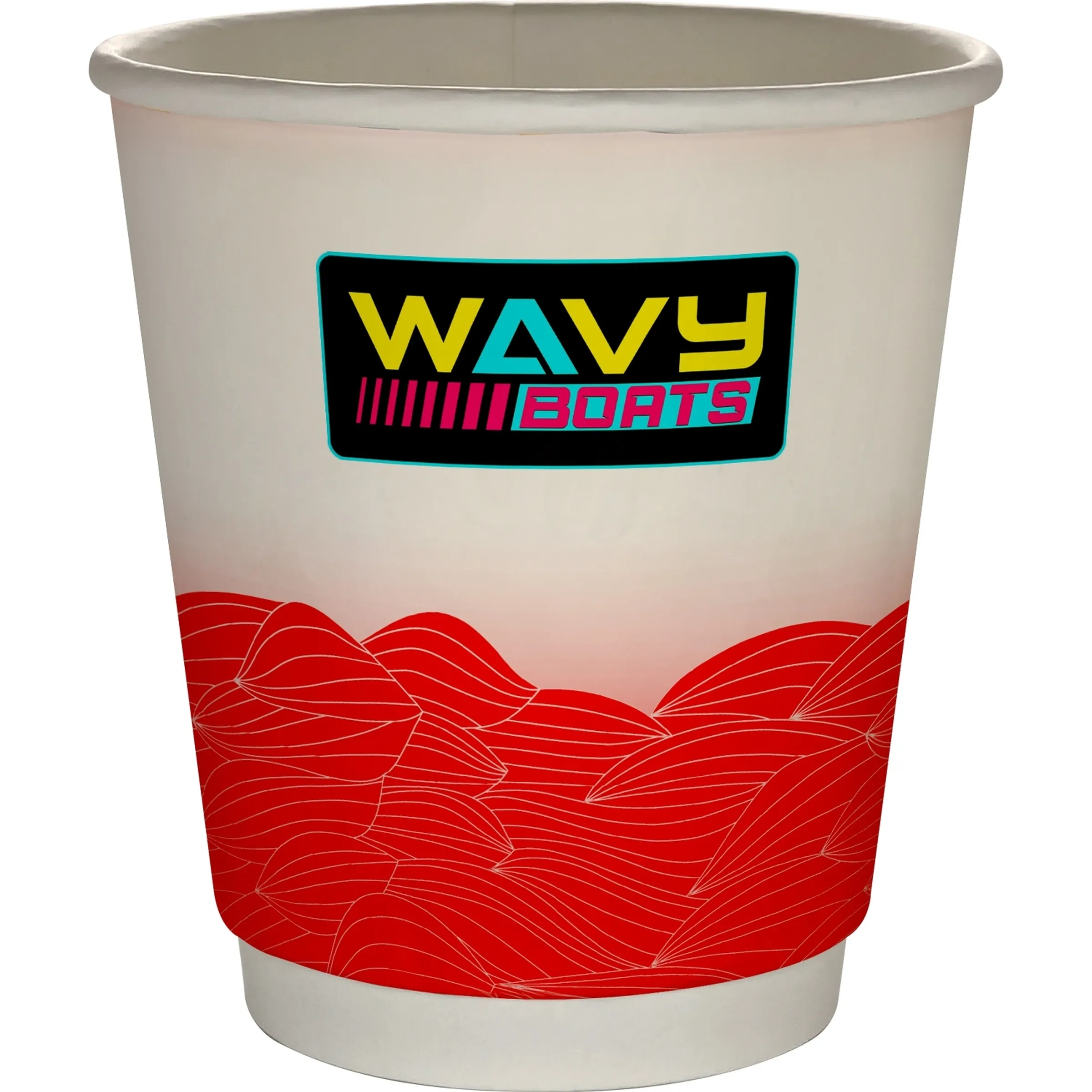 10 oz Full Color Turbulent Waves Insulated Paper Cup 6