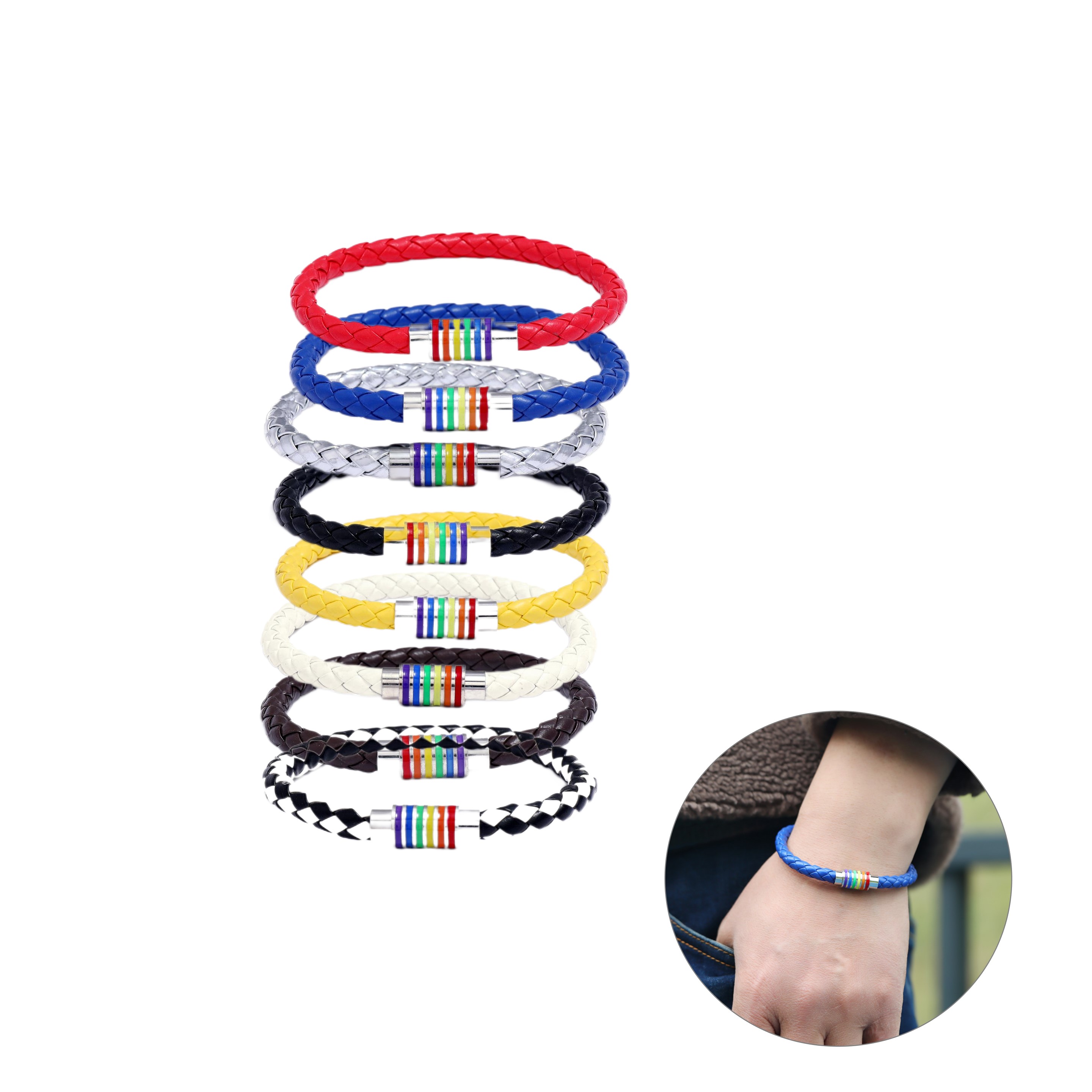 Leather Magnetic Bracelet (direct import) 3