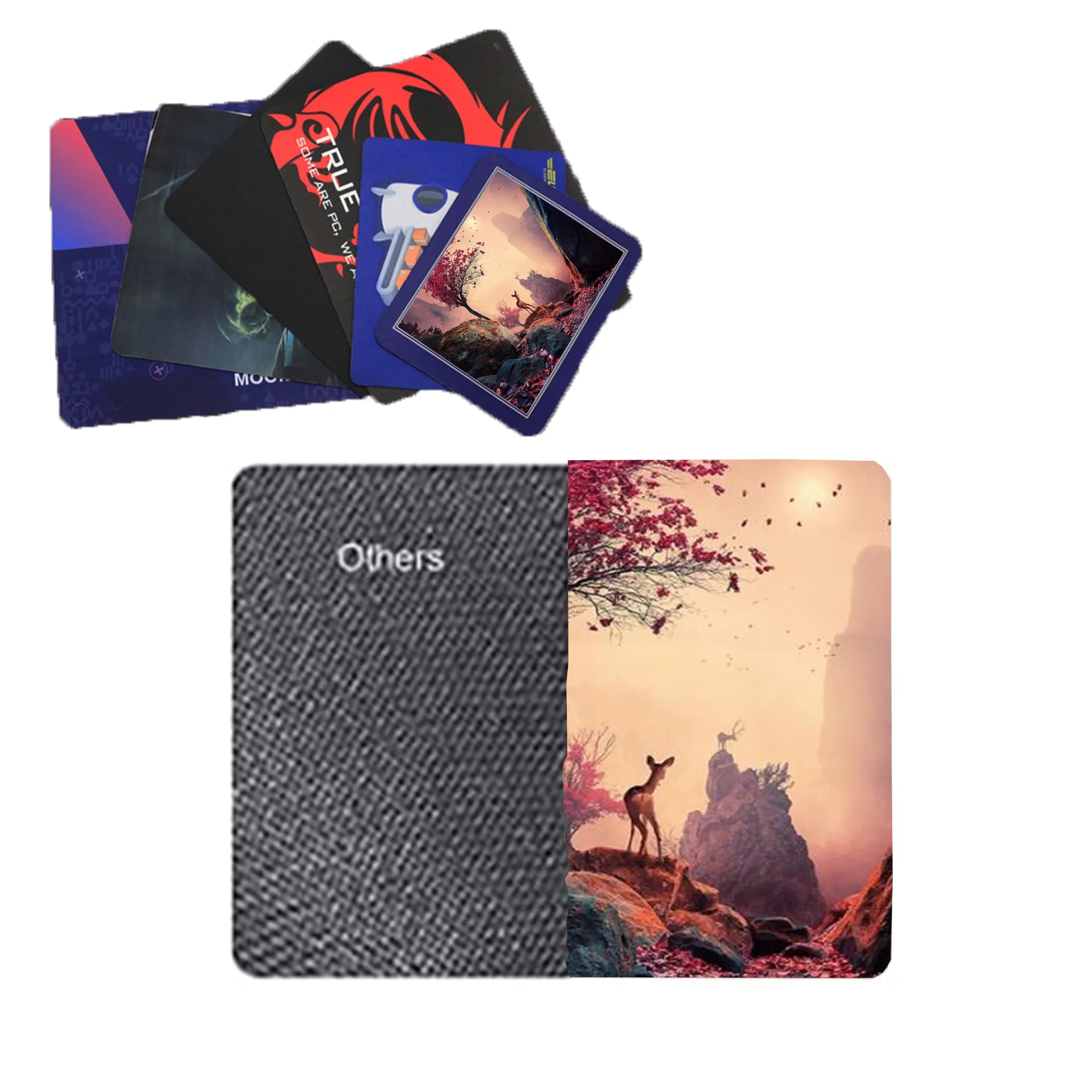 Full Color Rectangle Rubber Computer Mouse Pad 2
