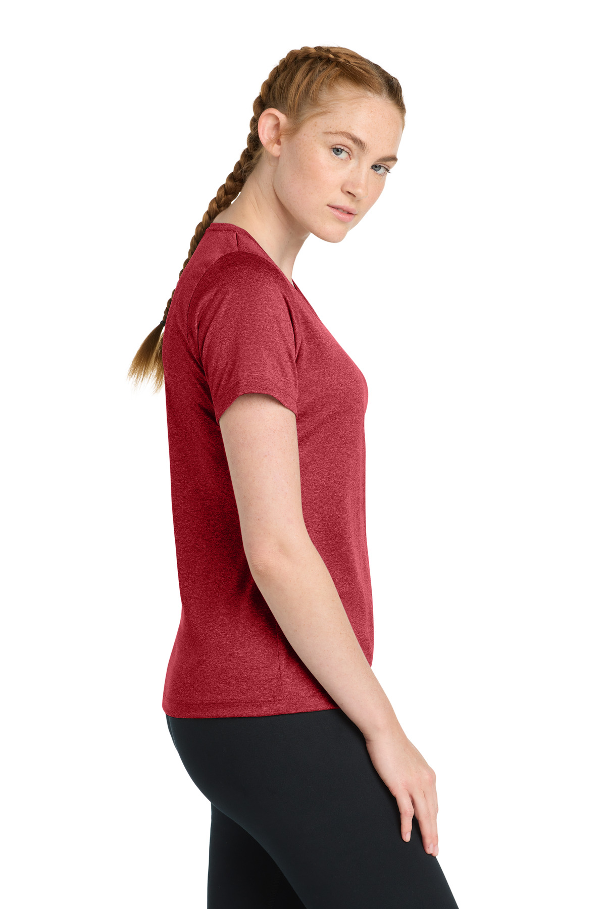 Sport-Tek Women's Heather Contender Scoop Neck Tee. LST360 69
