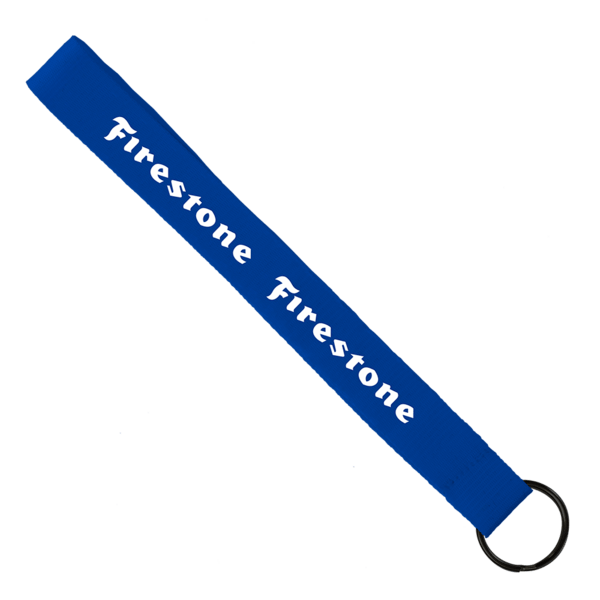 3/4" Sewn Polyester wrist Keychain with Metal Split-Ring 34