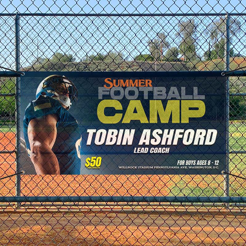 Custom 2' X 4' Mesh Banners 6