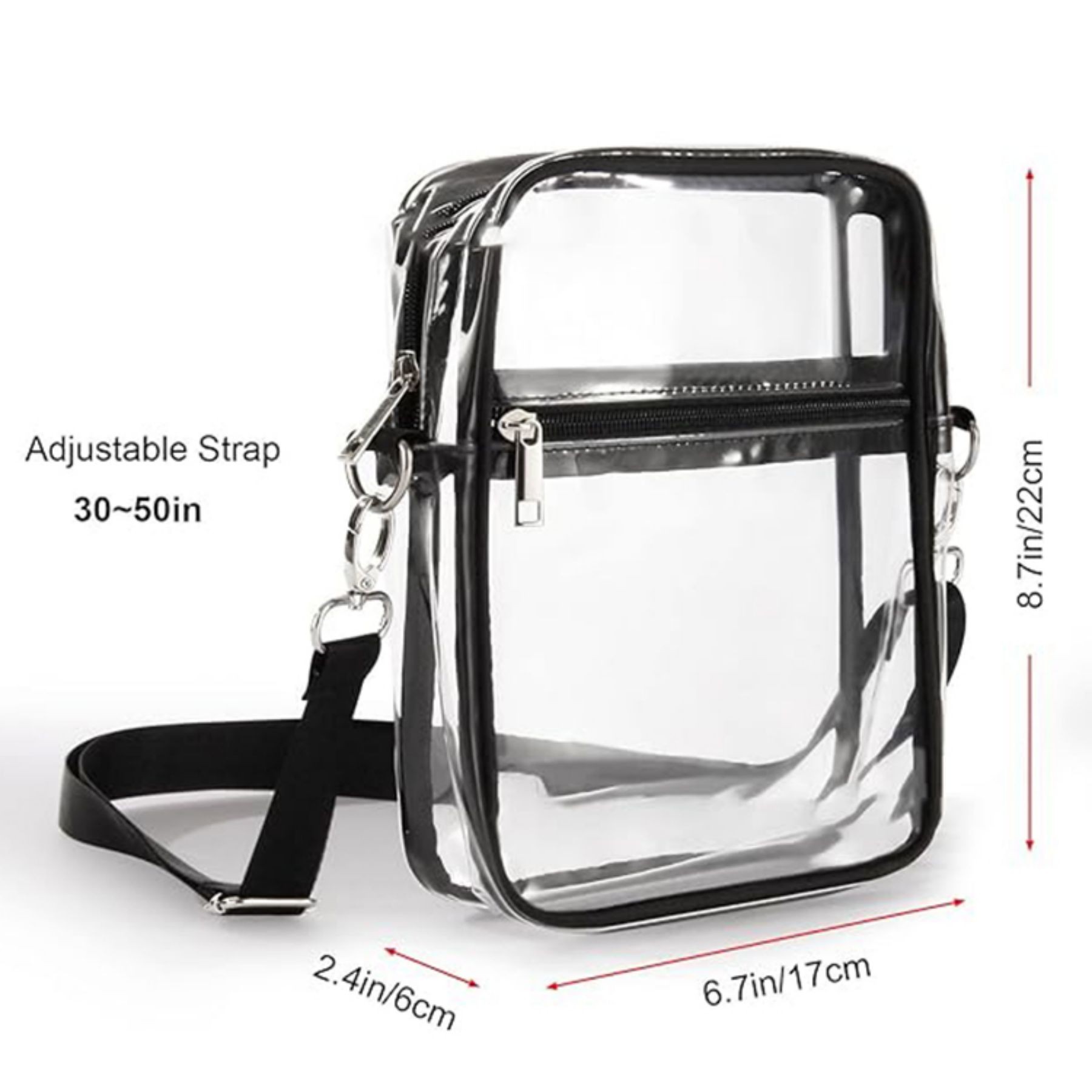 PVC Crossbody Stadium Bag 2