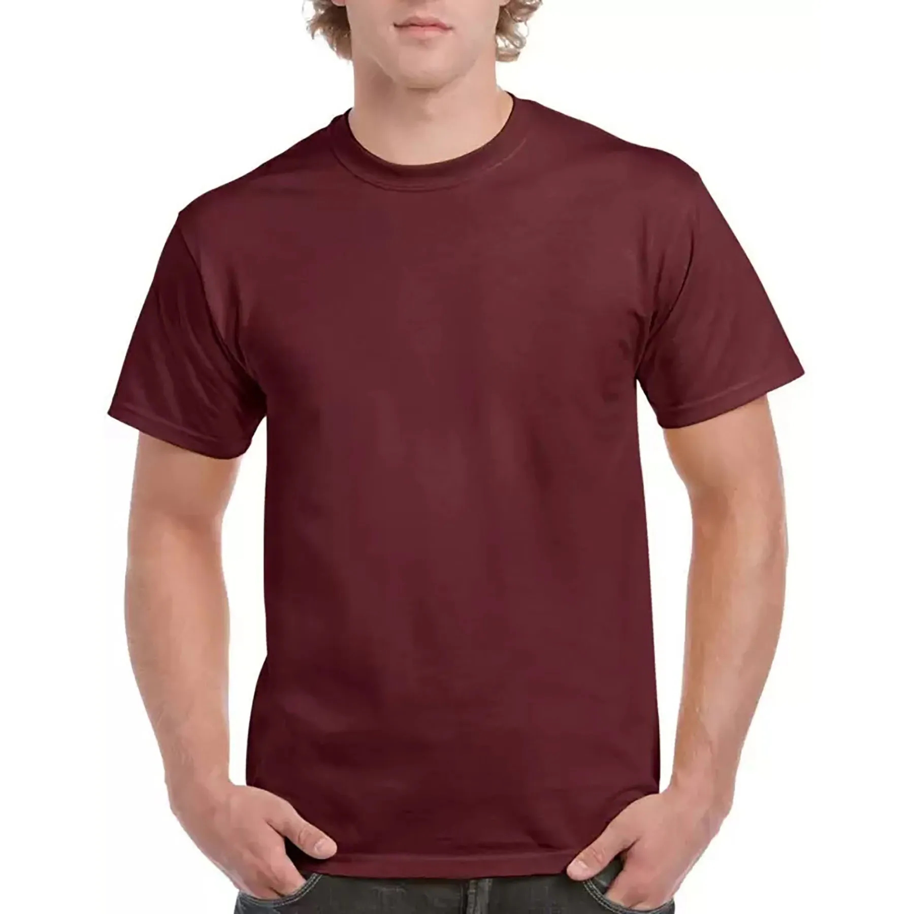 100% Cotton Crew Neck T-shirt Men's 9