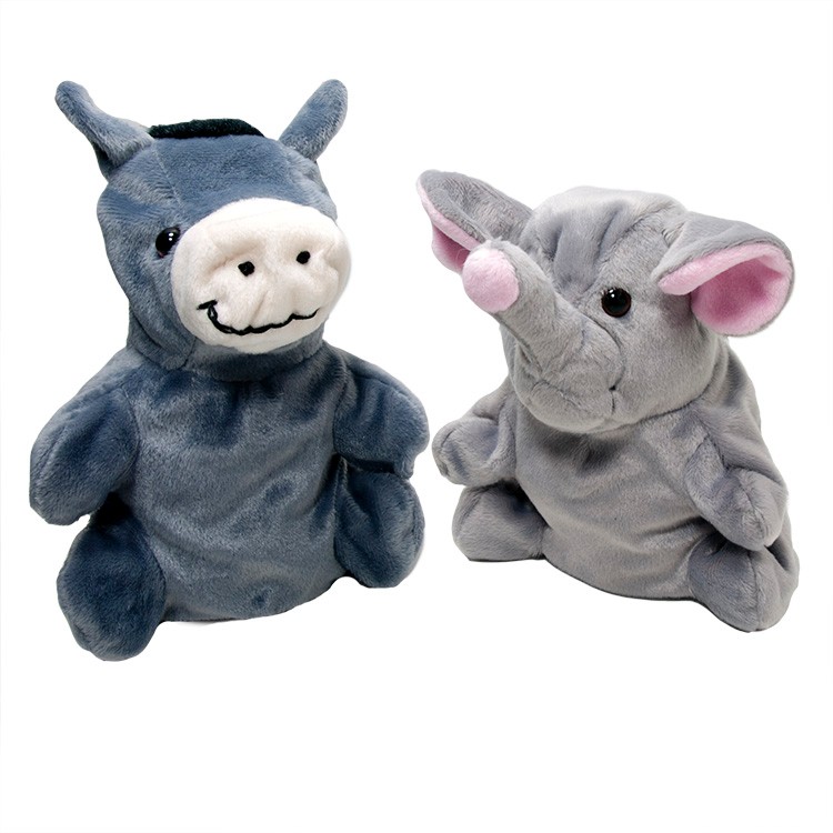 7" Donkey/Elephant Reversible Puppet 1