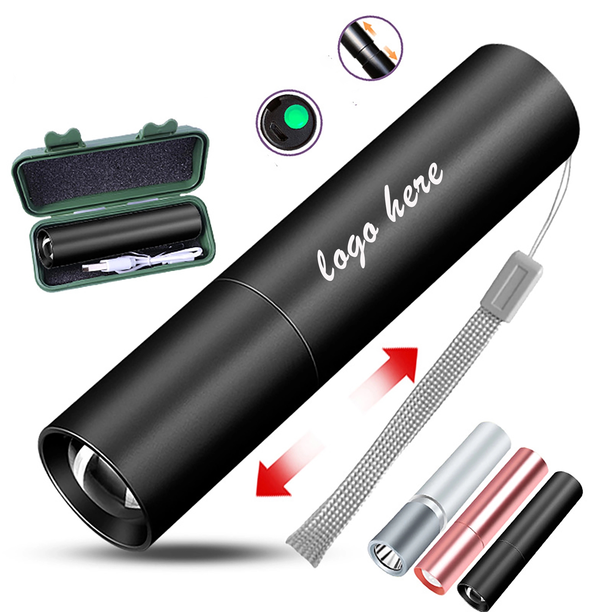 Multifunctional Portable Rechargeable Flashlight 4