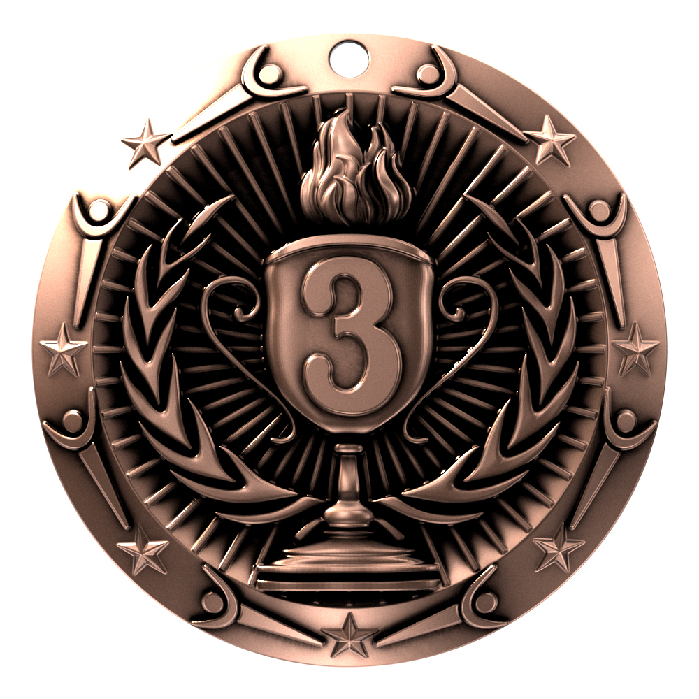 3rd Place World Class Medallion (3") 3