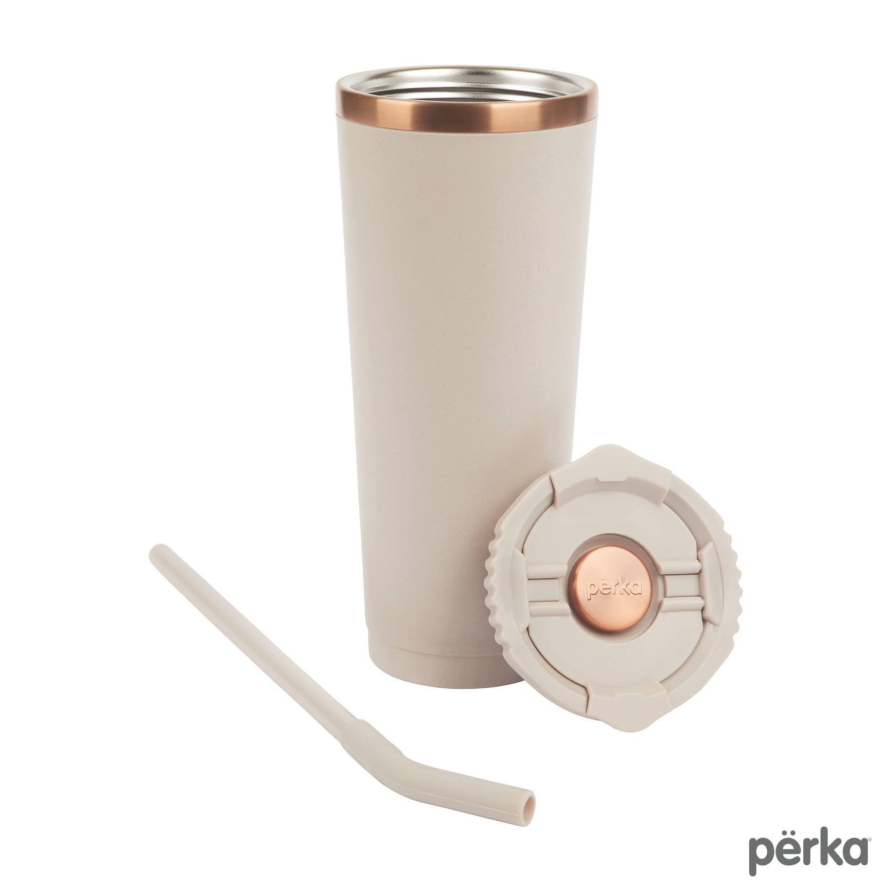 Perka® Barbarossa 24 oz. Recycled Steel and Coffee Grounds Tumbler 18