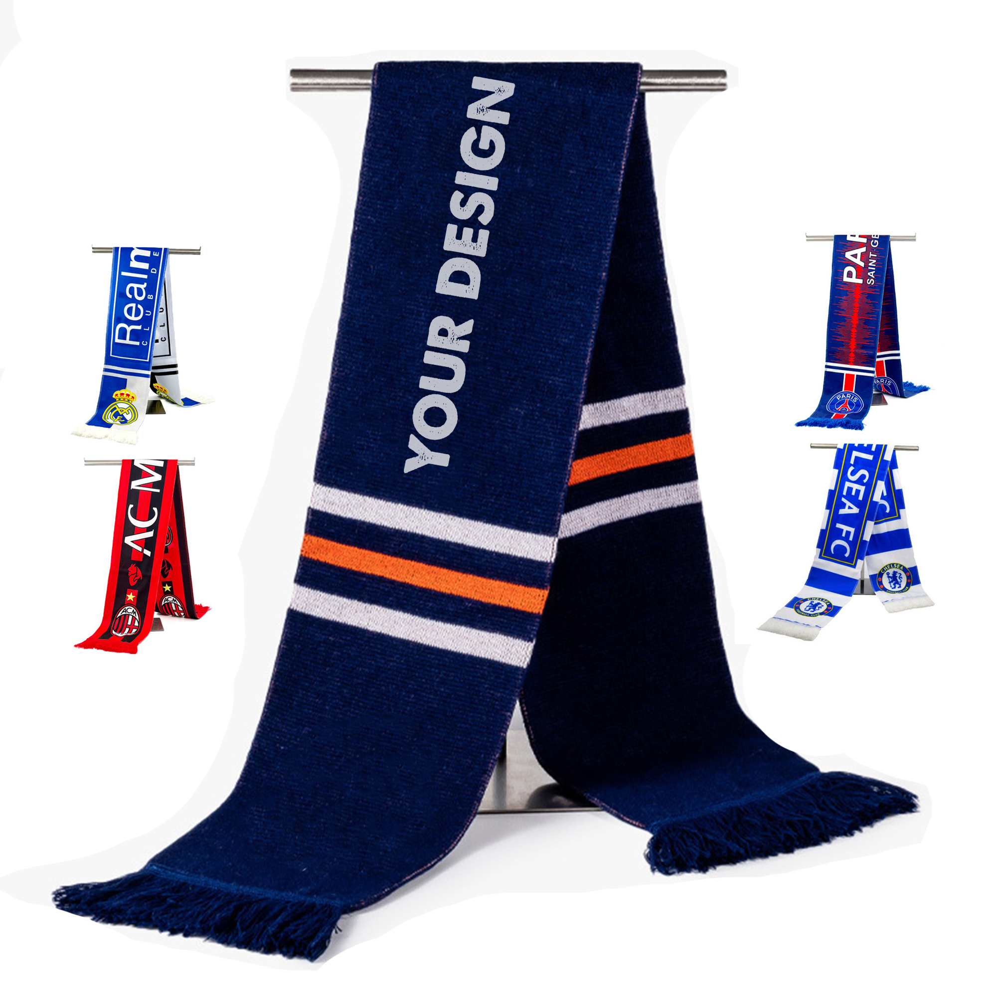 Knitted Stadium Soccer Scarf 1