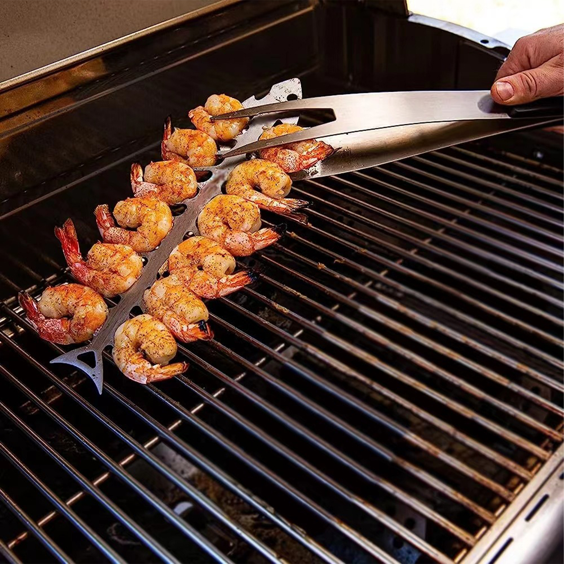 Stainless Steel Fishbone Barbecue Skewers 5