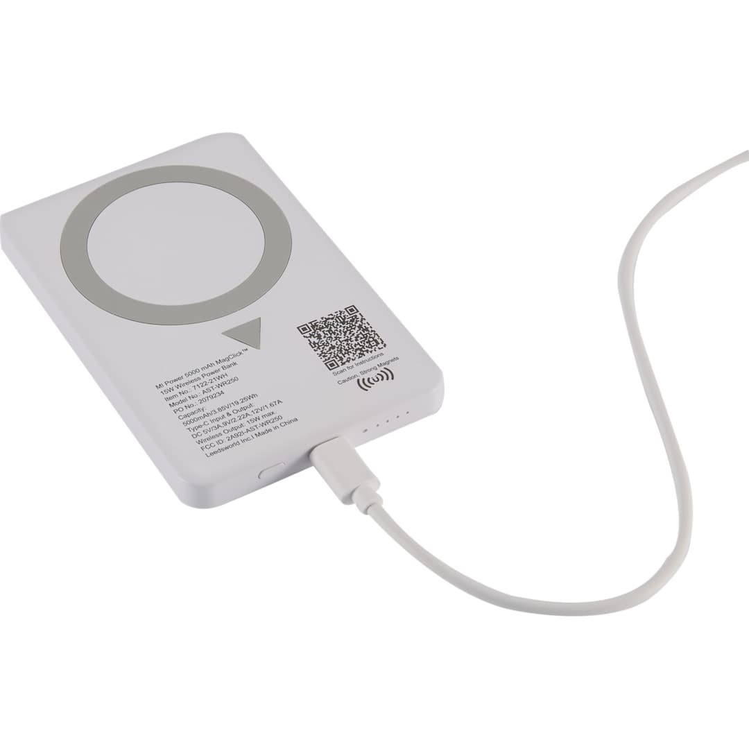 MI Power 5000 mAh MagClick™ 15W Wireless Power Ban 12