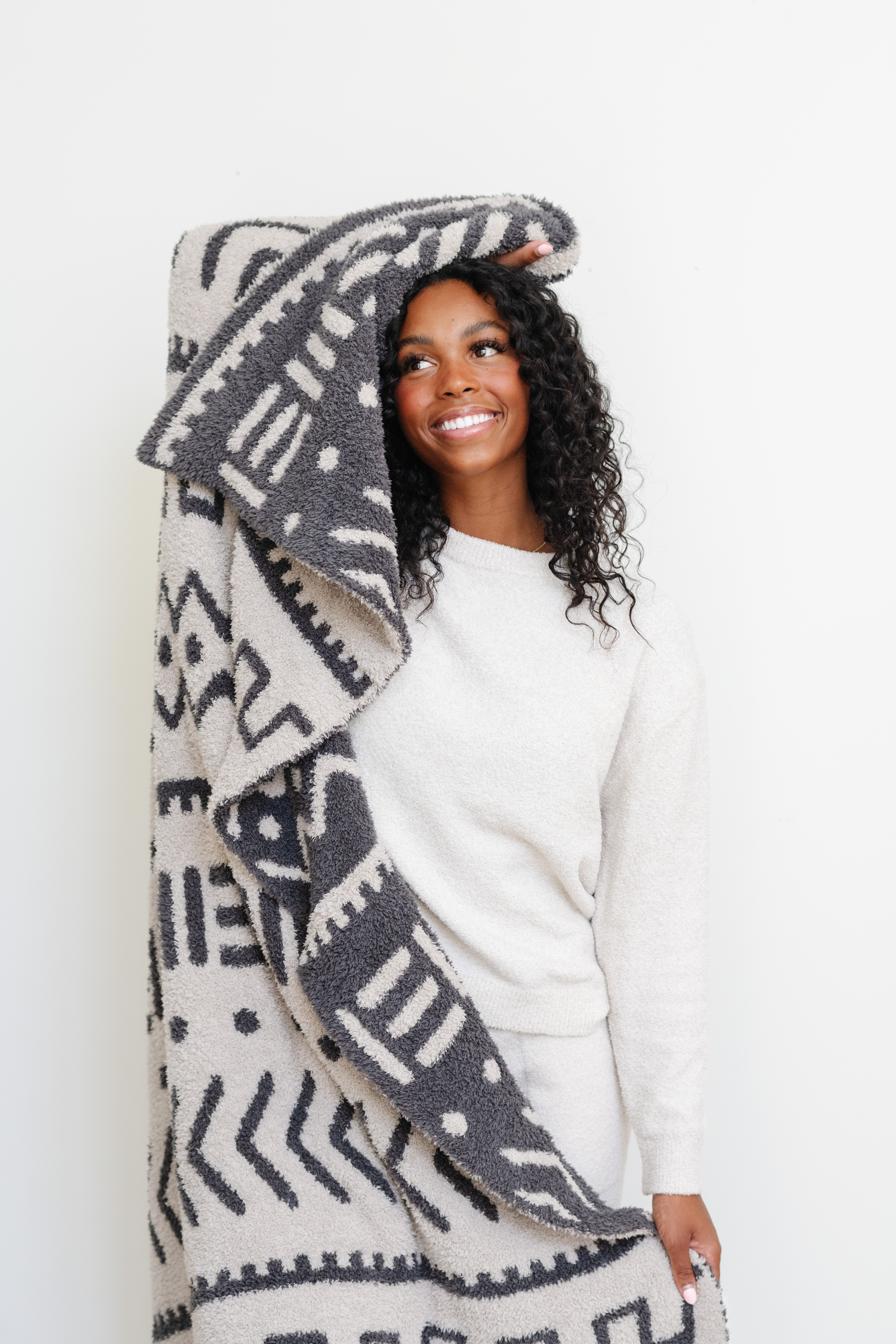 Double Layered Bamboni Mudcloth-Throw Luxury Blanket (50x60) 2