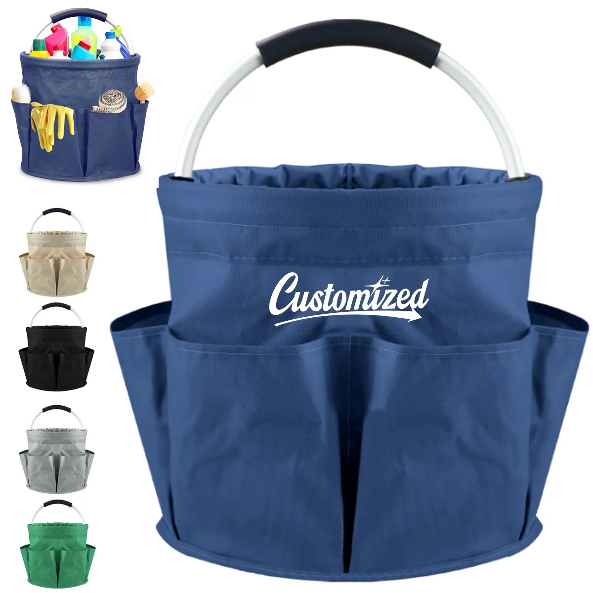 Collapsible Storage Caddy Multi-Use Organizer Tote Basket