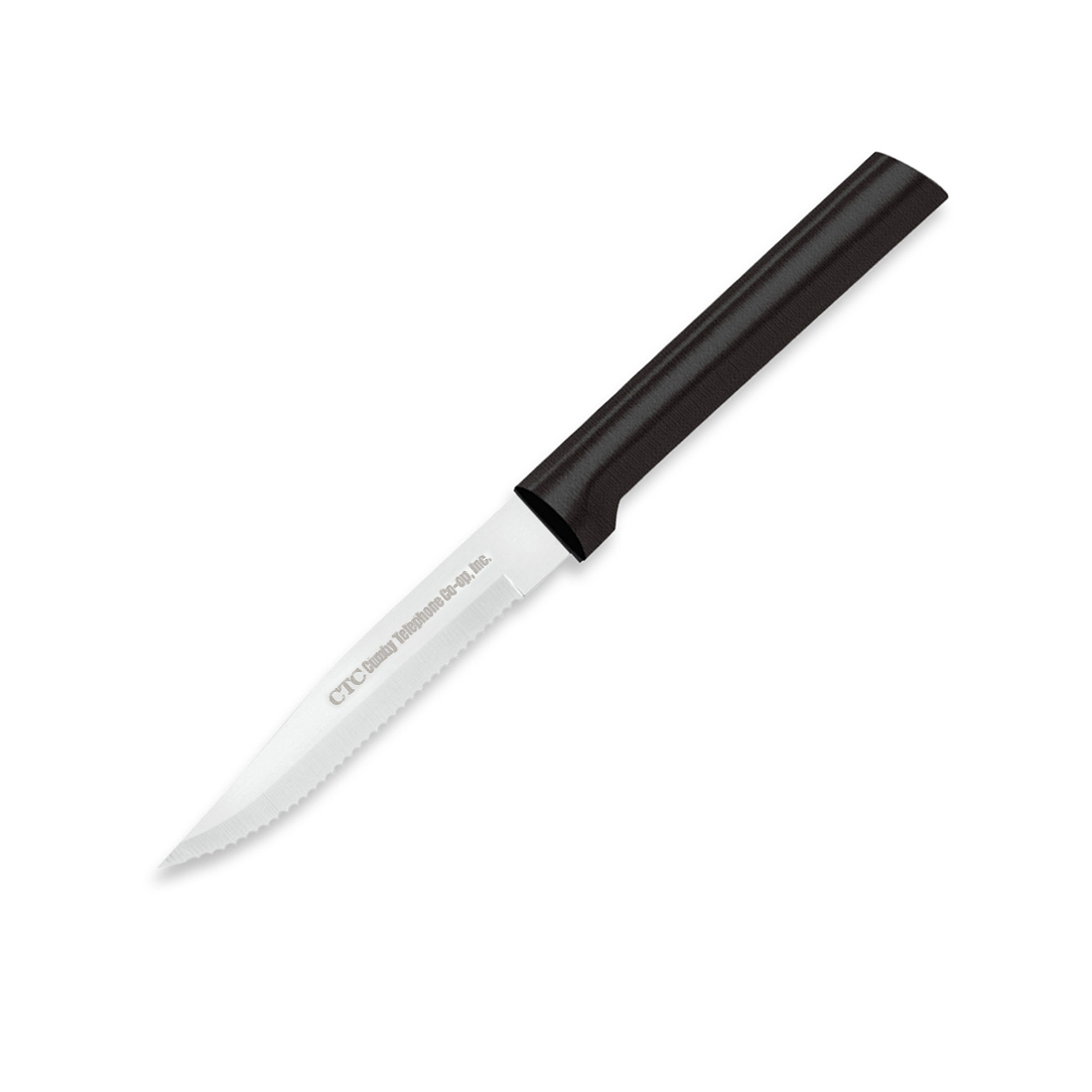 Serrated Steak Knife w/Black Handle 1