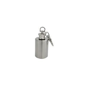 1oz Bottle Shape Stainless Steel Flask With Key Chain 3